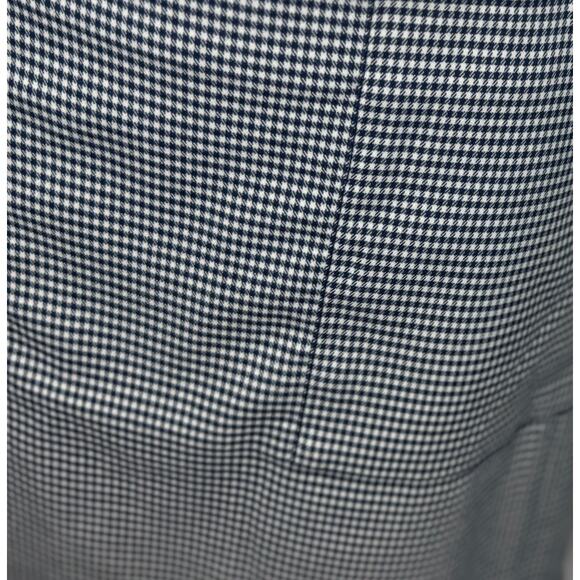LOFT Outlet Blue & White Houndstooth A-Line Skirt - Size 14 - Picture 4 of 9